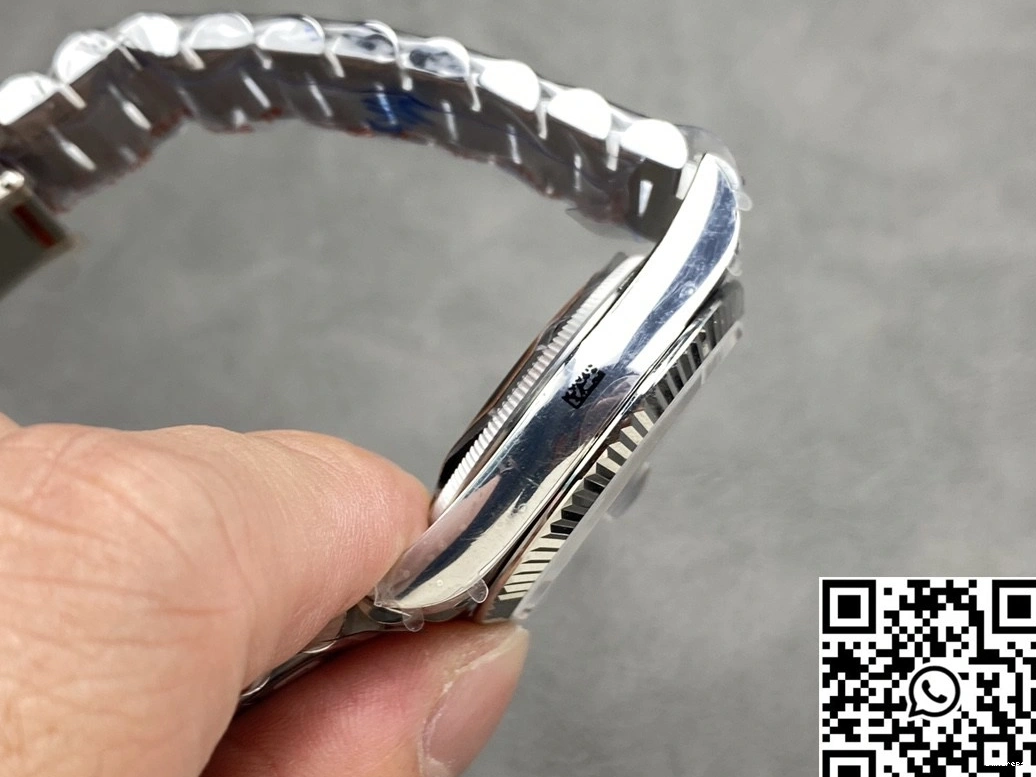 v5 Blue Tungsten Factory 128239-0023 Steel Dial 36mm Rolex QF Date Day Timeless 998 0714